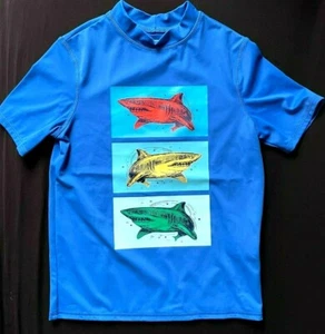NWOT Land's End Boy Rashguard - Size 7 - Blue - Picture 1 of 4