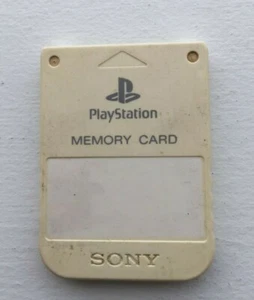 Sony PlayStation OEM Official 1 PS1 PSX Memory Card SCPH-1020 - WHITE - TESTED! - Picture 1 of 2