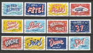 Série complète oblitérée 2024: " Les Petits Mots pour de Grandes Fêtes " - Imagen 1 de 1