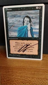 GLOOM Magic the Gathering MTG Enchantment 1995 Collector Trading Card - Picture 1 of 2