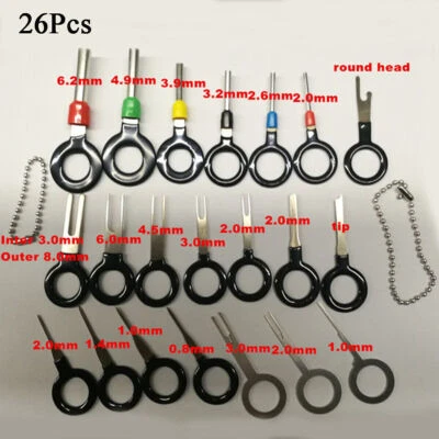 26Pcs Wire Terminal Removal Hand Tool Electrical Wiring Crimp Connector Pin Kit - image 1 of 4