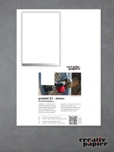 protekt 21 leinen DIN A4 Sicherheitspapier 50 Blatt 160 g/m² fälschungssicher - Bild 1 von 4