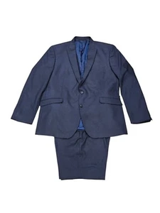 Kenneth Cole Reaction Navy Blue 2PC Men Suit Jacket Blazer Pants 42 X 27 - Picture 1 of 11