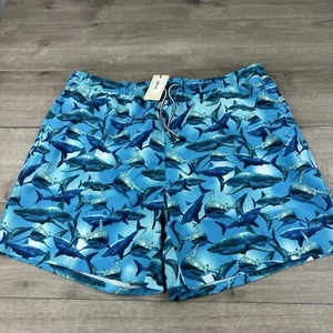 Peter Millar Seaside Badehose Netz gefüttert Hai Allover-Druck Herren XXL $ 100 - Bild 1 von 9