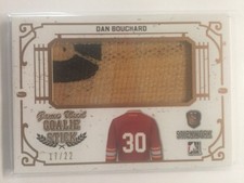 2017 Stickwork Dan Bouchard /22 Game Used Goalie Stick ITG Leaf SP In The Game !