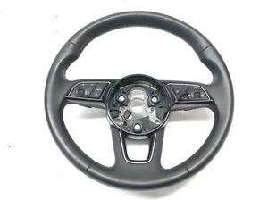 2017 2018 2019 Audi A4 A5 S4 Steering Wheel 3 Spoke Black Leather 8W0419091CN - Picture 1 of 4