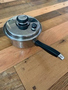 Royal Prestige Saucepan Pot Egg Poacher Missing Egg Holders Vented Lid 4" by 9" - Picture 1 of 4