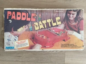 1976 Aurora Paddle Battle Game NO.5543 With BOX 📦!! WORKS!! VINTAGE!! RARE!! - Picture 1 of 5