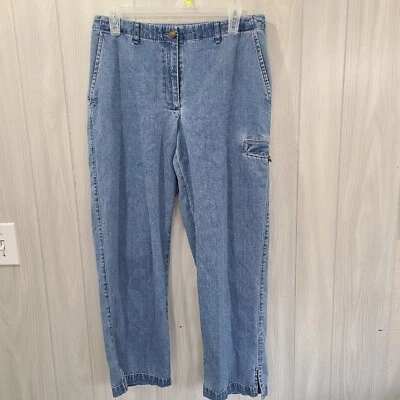 Pantalones capri vaqueros Orvis para mujer talla 6 crucero festival picnic fiesta informales  Foto 1 de 4