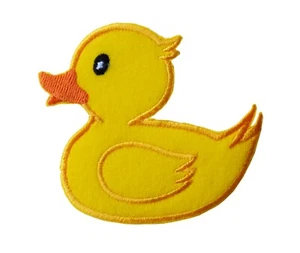 #5199 Yellow Rubber Duck ,Ducky Embroidery Iron On Appliqué Patch-Right - Picture 1 of 1