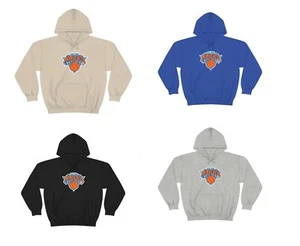 New York Knicks heavy blend hoodie sweatshirt twill logo - Picture 1 of 1