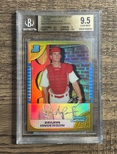 2005 Bowman Draft Chrome Gold Refractor /50 Bryan Anderson RC BGS 9.5 Gem Mint