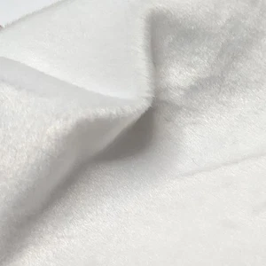 Solid White Short Pile Faux Fur Velboa Fabric By Yard Sew Upholstery Home Decor - Picture 1 of 7