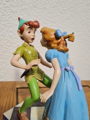 Disney Traditions Peter Pan An Unexpected Kiss Jim Shore Storybook Ornament - Image 1 of 4