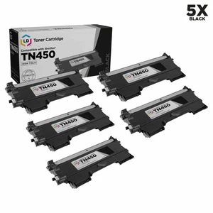 LD 5pk do kasety z czarnym tonerem Brother TN450 HY DCP-7060D DCP-7065DN TN-450 - Zdjęcie 1 z 9