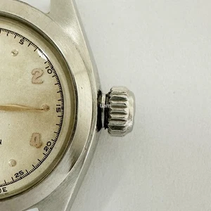 Rolex 5004 Oyster Precision White 1951 Manual Winding Silver Case TopOnly Ladies - Picture 1 of 10