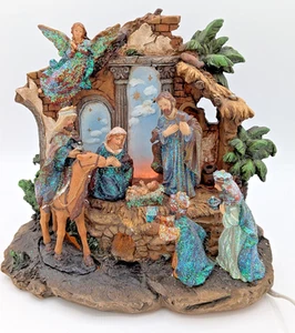 Belén Mark Roberts con ruinas iluminadas creche brillo - Funciona - Imagen 1 de 9