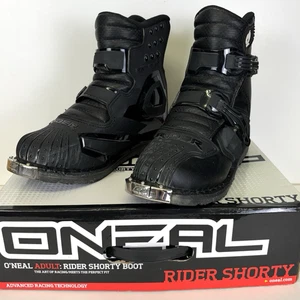 O'Neal Rider Black Shorty Boots Size 9 0344-009 with Box See Condition - Bild 1 von 13