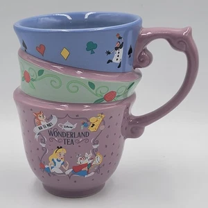 Disney Alice im Wunderland Teeparty gestapelte Teetassen Design Keramiktasse - 20 oz - Bild 1 von 8