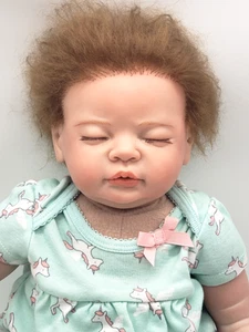 Muñeca Otard Bebé 21" Muñeca Dormir Renacida Resina Pesada Realista - Imagen 1 de 12