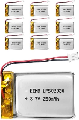 Lithium Polymer Akku 3,7 V 250mAh 502030 Wiederaufladbarer Lipo-Akku mit - Bild 1 von 4