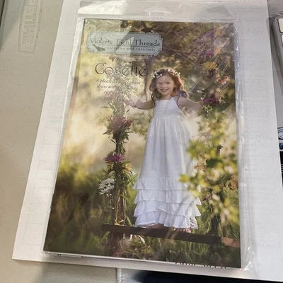 Violette Field Treads Patterns & Tutorials Cosette Girls Peasant Dress 2-10  - Image 1 of 2