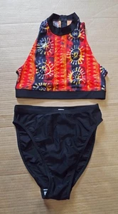 Bikini Speedo Cuello Alto Cremallera Espalda Hidrasuit Talla GB36" D40- Brillante Lycra Spandex - Imagen 1 de 12