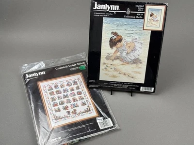 Janlynn Collecting Shells #29-19 y Woodland Alphabet #125-86 punto de cruz NUEVO Foto 1 de 3