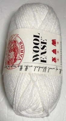 LION BRAND Yarn-WOOL EASE. 1 pk.  WHITE / MULTI . I Combine Shipping. Read - Image 1 of 3