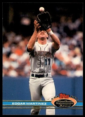 1991 Topps Stadium Club Edgar Martinez Seattle Mariners #47 - Image 1 of 2