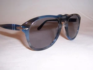 NUEVAS GAFAS DE SOL PERSOL 0649 1234R5 RAYAS AZUL Y GRIS/GRIS 54mm AUTÉNTICAS 649 - Imagen 1 de 7