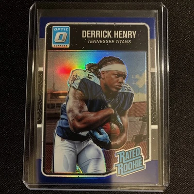 Derrick Henry 2016 Donruss Optic Rated Rookie no. 165 Blue Holo  /149 - Image 1 of 3