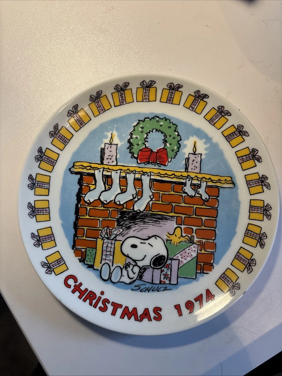 Peanuts Christmas Plate In Schmid Collectibles for sale | eBay