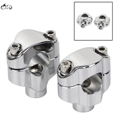1" Motorcycle Handlebar Riser Clamp Mount For Harley Dyna XL Softail 1.65" Tall - Изображение 1 из 4