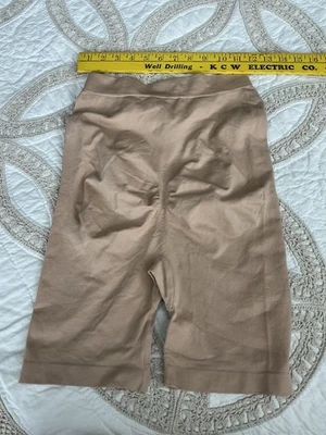 Kathy Ireland Intimates womens shapewear L Nude Shaping Buttocks Thigh Length  - Image 1 of 4