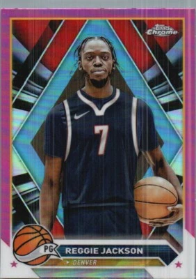 2023-24 Topps Chrome #168 Reggie Jackson Pink Refractors - Image 1 of 2