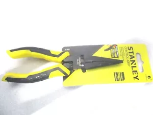 Stanley (84-031) 6" Control-Grip Bi-Material Long Nose Pliers - Lot of 2 - Picture 1 of 4