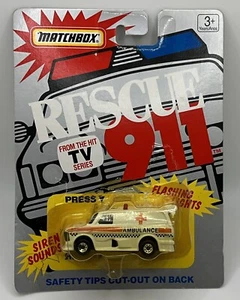1990 Matchbox Rescue 911 Ambulance Ford Supervan II - *Read - Picture 1 of 6