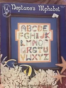 Neptune’s Alphabet Counted Cross Stitch Pattern Barbara Christopher Pegasus - Picture 1 of 1