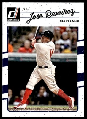 2017 Donruss Baseball Card Jose Ramirez Cleveland Indians #85 - Image 1 of 2