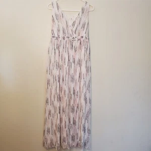 Motherhood Umstands-Maxikleid Größe S blau/rosa/mehrfarbig Punkte  - Bild 1 von 6