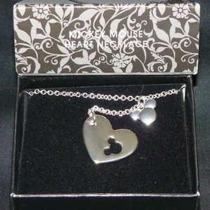 Avon Disney Mickey Mouse Herz Halskette silber Neu im Karton - Bild 1 von 2