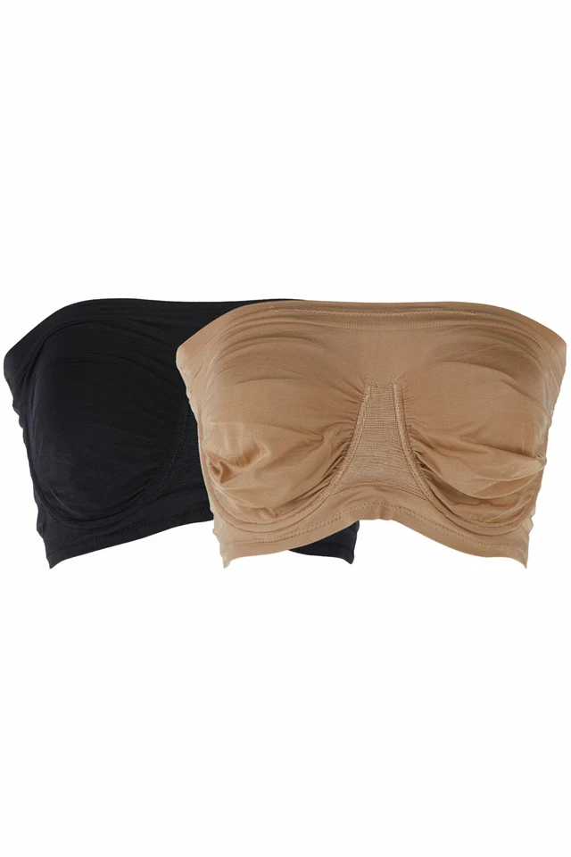 Rhonda Shear 2-pack Seamless Underwire Bandeau Bra - Image 1 of 1