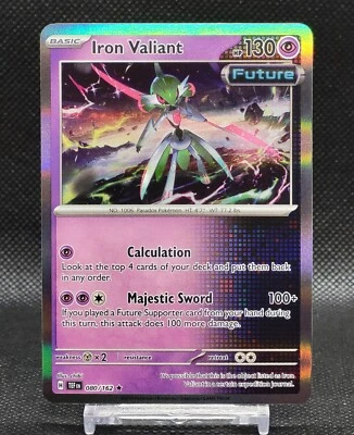 Iron Valiant 080/162 - SV05: Temporal Forces (TEF) Rare Holo Pokemon - Image 1 of 3