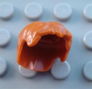 LEGO dunkelorange kurze geräuschte Stadtjunge männliche Minifiguren Haar - Bild 1 von 1