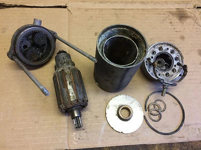 OEM SM-8239 starter motor from 1986 KAWASAKI 454 LTD motorcycle as-is for repair - Image 1 of 4