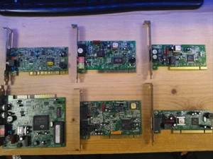 6 modem en tarjeta PCI. Conexant, PCTEL, Motorola, Rockwell, Conceptronic, HSP - Zdjęcie 1 z 14