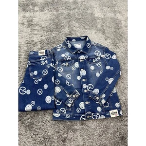 Stranger Things X Jean Jacket Set Girls Large Top 14 Pants Netflix Justice Denim - Picture 1 of 18