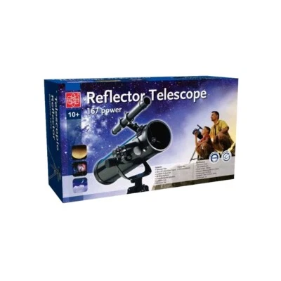EDU-TOYS REFLECTOR TELESCOPE 167X MAGNIFICATION FOCAL LENGTH 500MM - Image 1 of 4