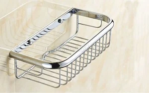 Estantes de cesta de ducha de latón pulido montado en pared almacenamiento caddy eba524 - Imagen 1 de 7